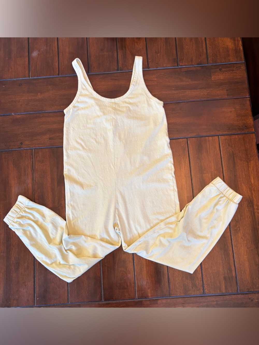 Zara Lime Green Sleeveless Romper Jumpsuit Tank with Elastic Ankle Hem Women’s M